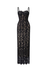 Mellies lace Sleeveless Maxi Dress