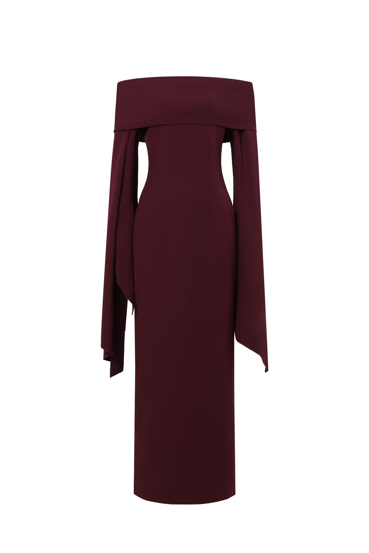 Zaria Off The Shoulder Long Sleeves Maxi Dress