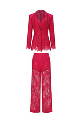 Naya Sexy Tailored Lace Blazer Two Piece Set