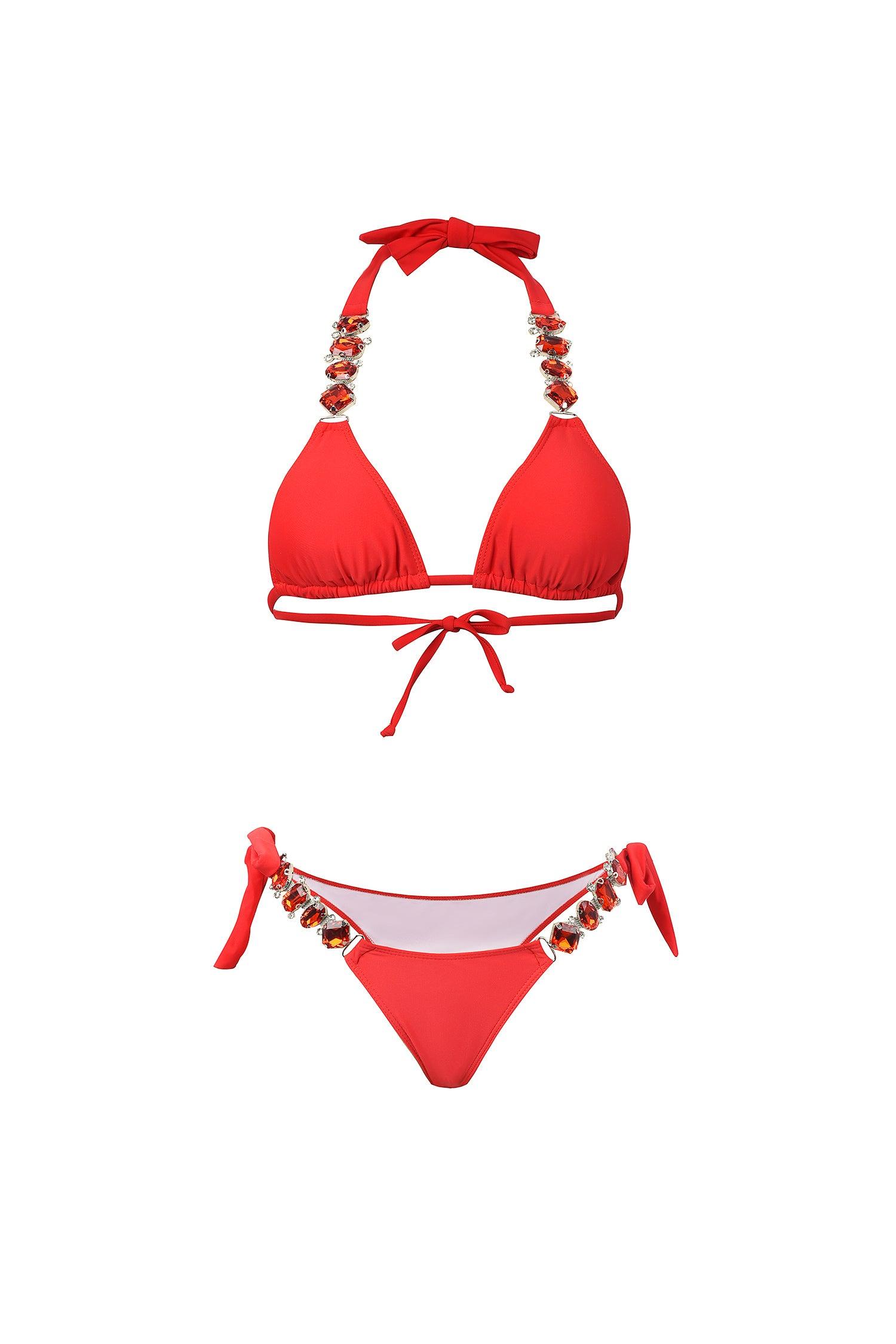 Huxley Diamond Bikini - Red