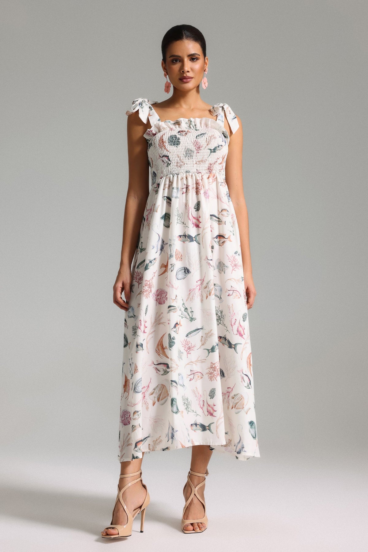 Jouy Halter Printed Maxi Dress