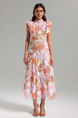 Ksenia Sleeveless Lace Midi Dress
