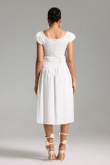 Quinn Puff Sleeves Midi Dress