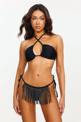 Sarly Halter Diamante Fringe Bikini