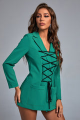 Merni Lace Up Blazer
