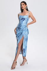 Jane Printed Pearl Midi Dress