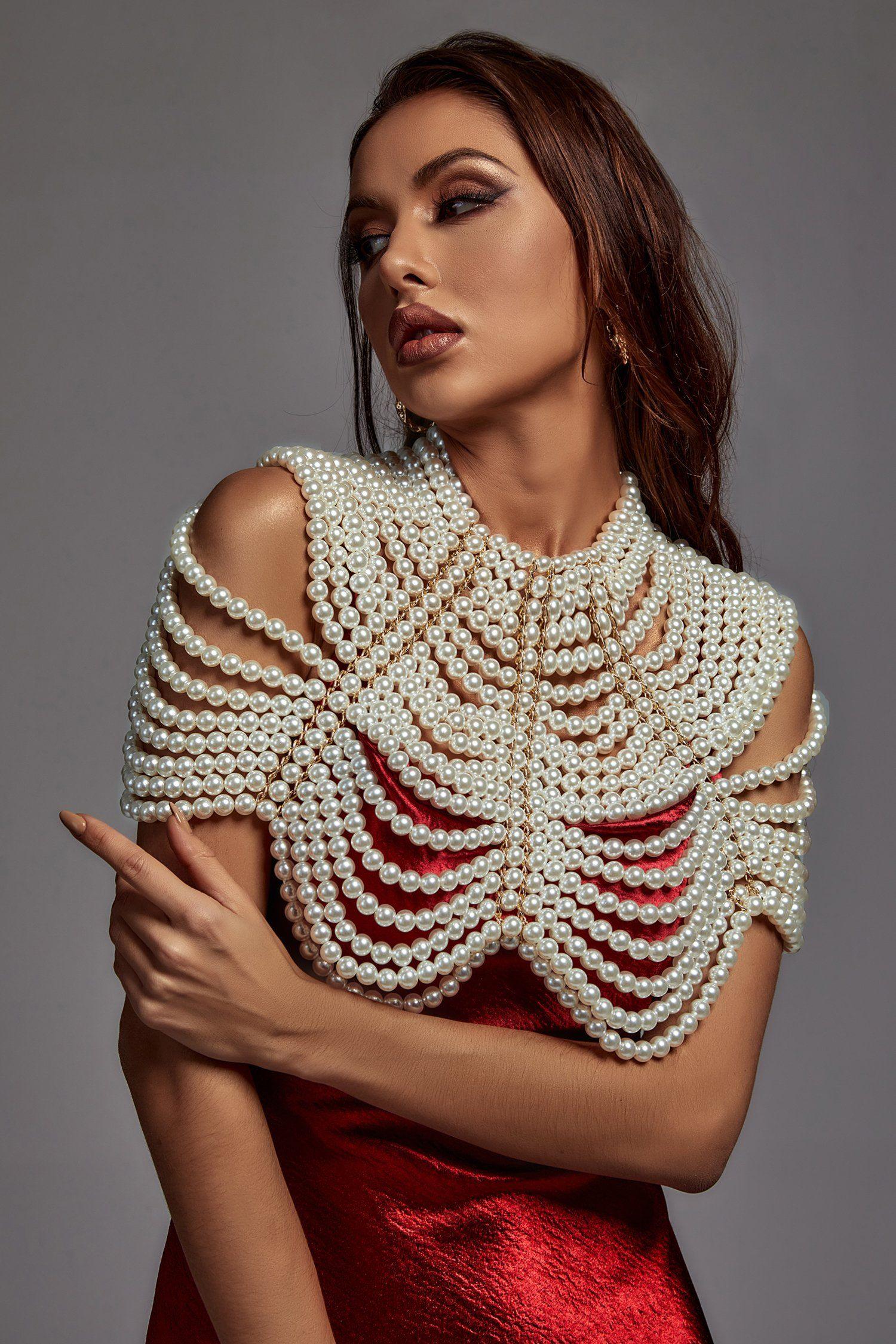 natia_natsi - Pearl Shawl Top